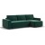 Угловой диван NORD 2.0 велюр Monolit зеленый