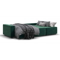 Угловой диван NORD 2.0 велюр Monolit зеленый