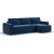 Угловой диван NORD 2.0 велюр Monolit синий