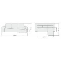 Угловой диван NORD 2.0 велюр Monolit серый