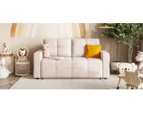 Денди двухместный диван Велюр Монолит латте