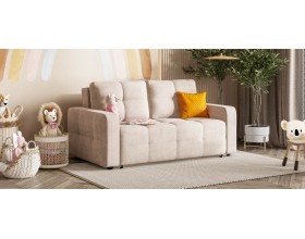 Денди двухместный диван Велюр Монолит латте