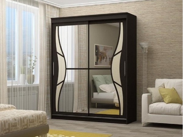 АЛЬЯНС шкаф-купе Бабочка 2,0 м венге