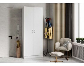 Шкаф Ронда 2-створчатый ШК-20 белое дерево 