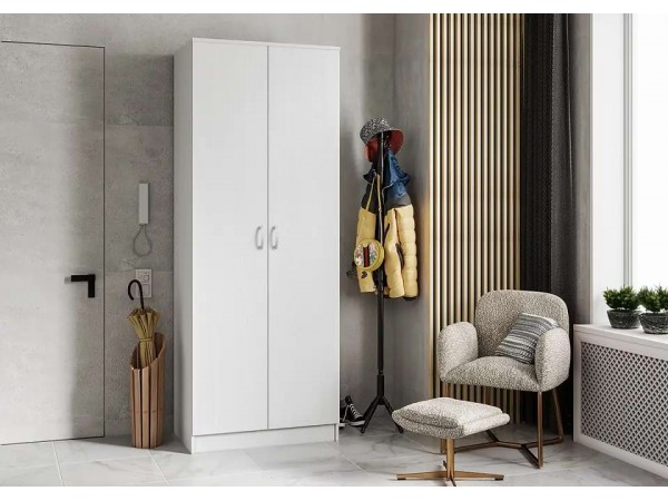 Шкаф Ронда 2-створчатый ШК-20 белое дерево 