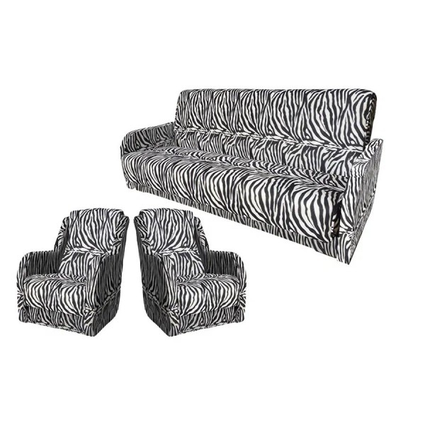 Комплект мягкой мебели Дачник-1(велюр зебра)