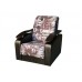 Кресло мягкое Антуан (подлокотники кожзам коричневый/архитектура шоколад)