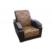 Кресло мягкое Антуан (шинил квадро 2 коричневый кожзам)