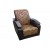 Кресло мягкое Антуан (шинил квадро 2 коричневый кожзам)