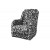 Кресло мягкое Дачник-1 (рогожка завиток черный)