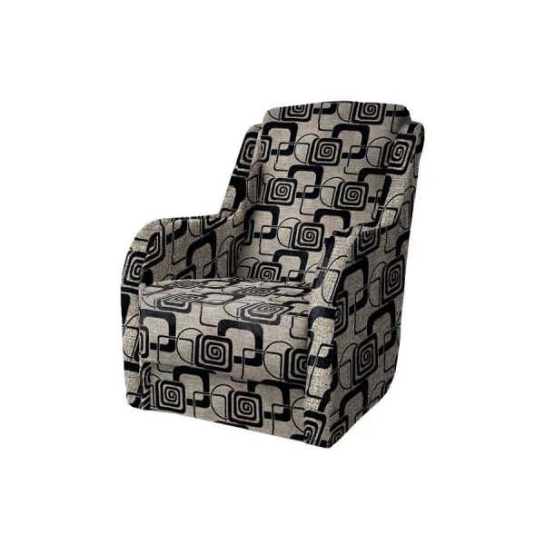 Кресло мягкое Дачник-1 (рогожка кубики коричневые)