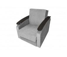 Кресло-кровать Виктория с декором 2 (рогожка серый)