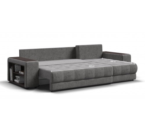 Диван BOSS 3.0 XL угол Велюр Royal стоун Диван BOSS 3.0 XL угол Велюр Royal стоун