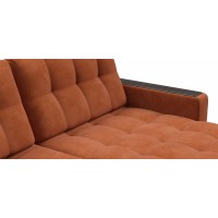 Угловой диван BOSS 3.0 MAX Sвелюр Alkantara оранж