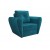 Кресло-кровать Квартет (Бархат сине-зеленый STAR VELVET 43 BLACK GREEN)