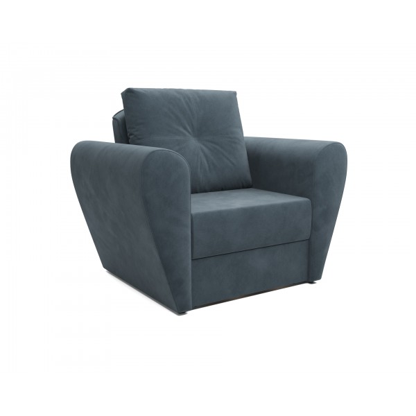 Кресло-кровать Квартет (Велюр серо-синий HB-178 26)