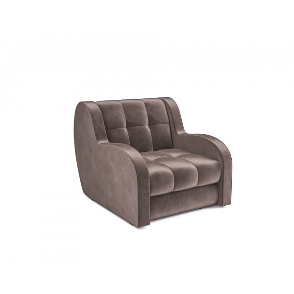 Кресло-кровать Аккордеон Барон (Бархат серо-шоколадный STAR VELVET 60 COFEE)