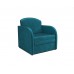 Кресло-кровать Малютка Бархат сине-зеленый STAR VELVET 43 BLACK GREEN