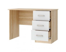 Письменно-компьютерный стол ПКС-3  Сонома-Белый глянец