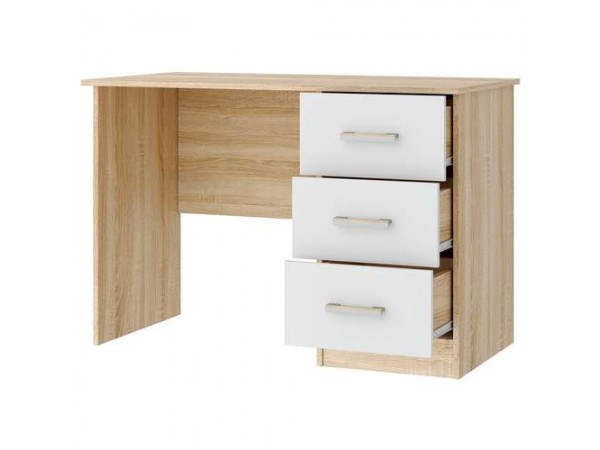 Письменно-компьютерный стол ПКС-3  Сонома-Белый глянец