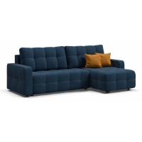Угловой диван DANDY 2.0 рогожка Malmo синий
