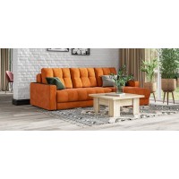 Угловой диван BOSS 3.0 Classic XL велюр Alkantara оранж