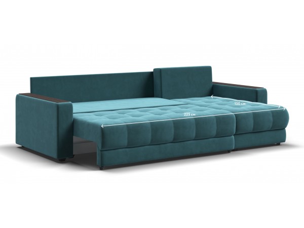 Угловой диван BOSS 3.0 Classic XL велюр Monolit зеленый