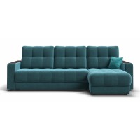 Угловой диван BOSS 3.0 Classic XL велюр Monolit зеленый