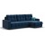Угловой диван BOSS 3.0 Classic XL велюр Monolit синий