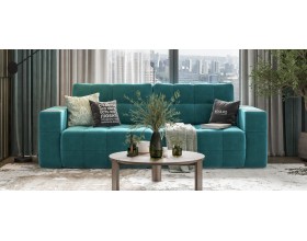 Босс ХО диван Велюр Монолит зелёный