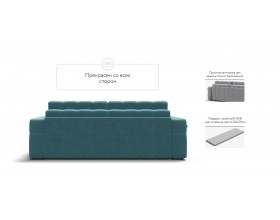 Босс ХО диван Велюр Монолит зелёный