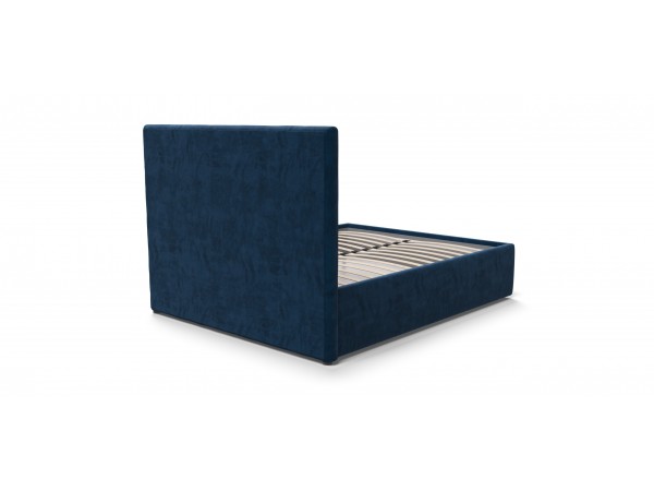 Кровать Босс Классик Про+ПМ велюр Monolit синяя