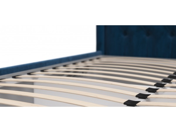 Кровать Босс Классик Про+ПМ велюр Monolit синяя