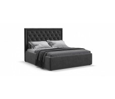 Кровать BOSS CLASSIC велюр MONOLIT Серый + ПМ 160*200