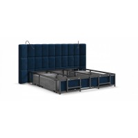 Кровать BOSS.XO 180*200 велюр Monolit синий