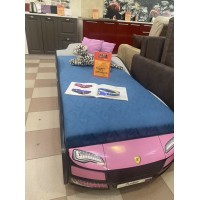 Детская кровать машина Турбо Фея с подъемным матрасом