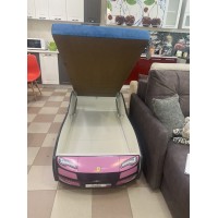 Детская кровать машина Турбо Фея с подъемным матрасом
