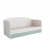 Кровать с ящиками МС Лавис ДКД 2000.1 Белый софт/Зеленый софт