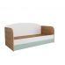 Кровать с ящиками МС Лавис ДКД 2000.1 Дуб бунратти/Зеленый софт