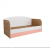 Кровать с ящиками МС Лавис ДКД 2000.1 Дуб бунратти/Персик софт
