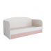 Кровать с ящиками МС Лавис ДКД 2000.1 Белый софт/Роза