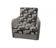 Кресло-кровать Виктория-1 (рогожка кубики коричневые/рогожка бежевый)