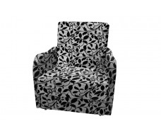 Кресло-кровать Виктория-1 (рогожка листок черный)