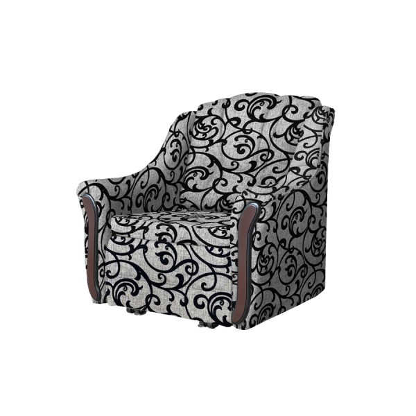 Кресло-кровать Виктория (рогожка завиток черный)