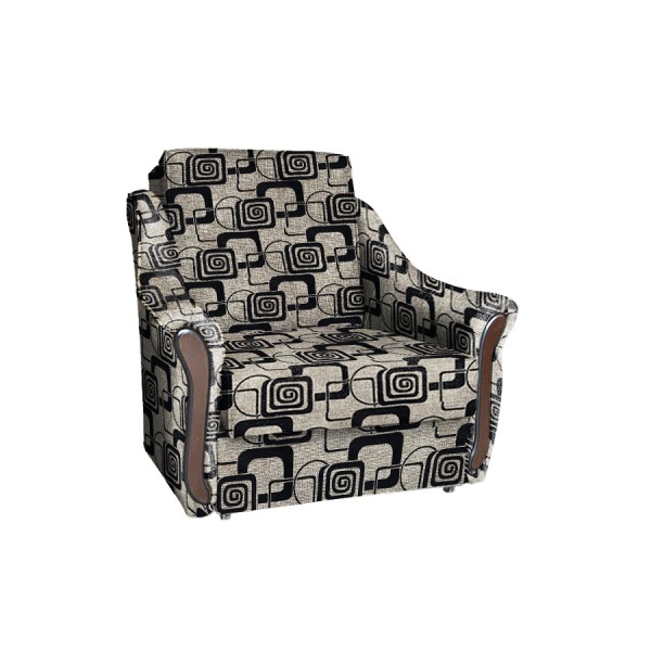 Виктория аккордеон кресло-кровать (рогожка кубики коричневые)