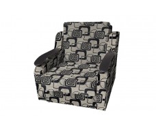 Кресло-кровать Виктория с декором (рогожка кубики коричневые)