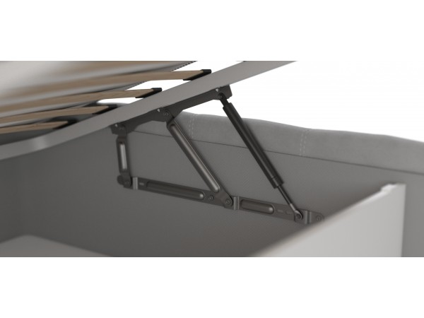 Кровать БОСС + ПМ ПРО велюр Monolit сталь 