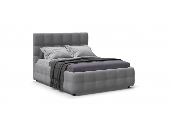 Кровать БОСС + ПМ ПРО велюр Monolit сталь 