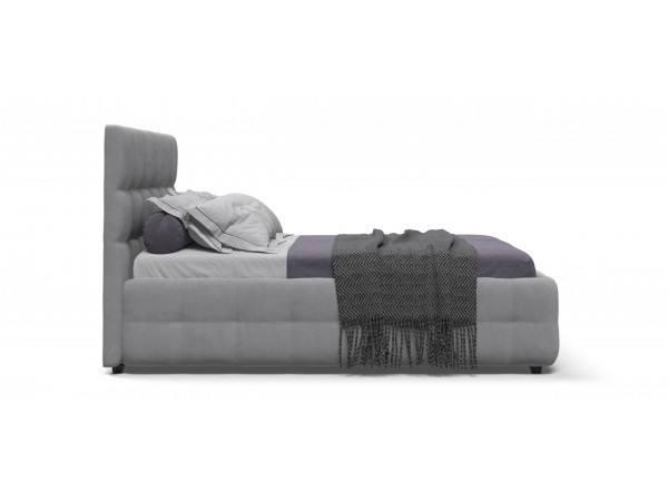 Кровать БОСС + ПМ ПРО велюр Monolit сталь 