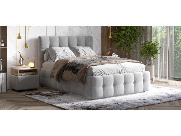 Кровать БОСС + ПМ ПРО велюр Monolit сталь 